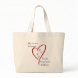American Eskimo Dog heart Belongs Canvas Bag
