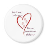 American Eskimo Dog heart Belongs Magnets