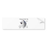 American Eskimo Dog History Design bumper stickers