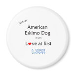 American Eskimo Dog Lick Design Refrigerator Magnets