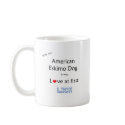 American Eskimo Dog Lick Design mugs