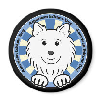 American Eskimo Dog Magnets