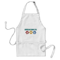 AMERICAN ESKIMO DOG MOM Paw Print Apron