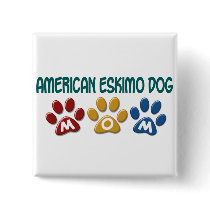 AMERICAN ESKIMO DOG MOM Paw Print