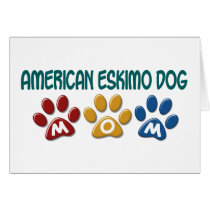 AMERICAN ESKIMO DOG MOM Paw Print