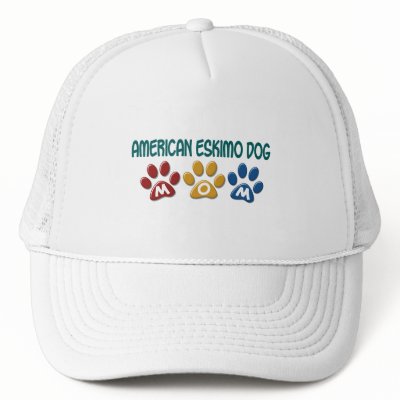 AMERICAN ESKIMO DOG MOM Paw Print by poochloverstuff