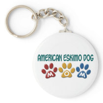 AMERICAN ESKIMO DOG MOM Paw Print