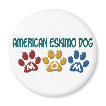 AMERICAN ESKIMO DOG MOM Paw Print