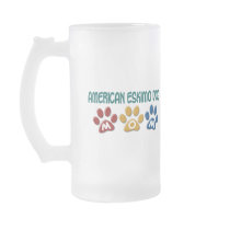 AMERICAN ESKIMO DOG MOM Paw Print Coffee Mug