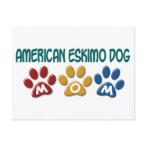AMERICAN ESKIMO DOG MOM Paw Print