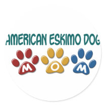 AMERICAN ESKIMO DOG MOM Paw Print