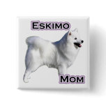 American Eskimo Dog Mum 4 - Button