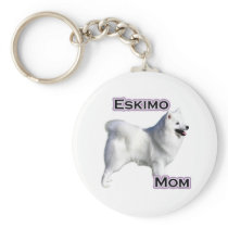 American Eskimo Dog Mum 4 - Keychain