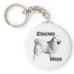 American Eskimo Dog Mum 4 - Keychain