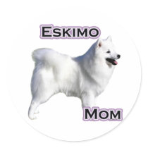 American Eskimo Dog Mum 4 - Sticker