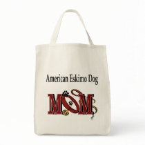 American Eskimo Dog Mum Apparel Tote Bags