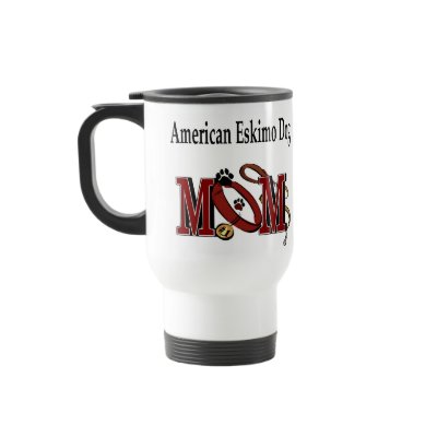 American Eskimo Dog Mum Apparel Coffee Mug by DogsByDezign