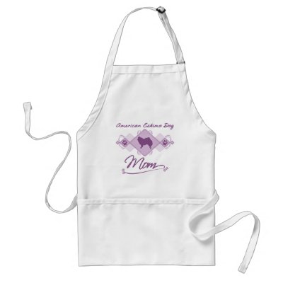 American Eskimo Dog Mum Aprons by MenagerieMayhem