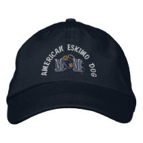 American Eskimo Dog Mum Embroidered Baseball Cap