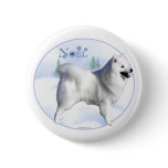 American Eskimo Dog Noel - Button