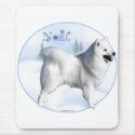 American Eskimo Dog Noel mousepads