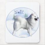 American Eskimo Dog Noel mousepads