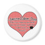 American Eskimo Dog Paw Prints Humour Magnet