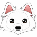 American Eskimo Dog Photo Sculpture Keychain photo sculptures