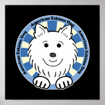 American Eskimo Dog Poster