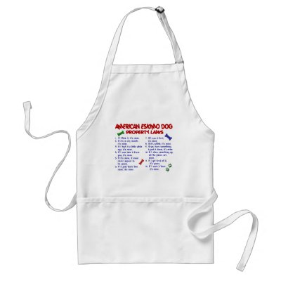 AMERICAN ESKIMO DOG Property Laws 2 Apron by poochloverstuff