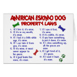 AMERICAN ESKIMO DOG Property Laws 2 cards