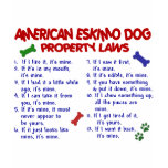 AMERICAN ESKIMO DOG Property Laws 2 t-shirts