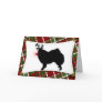 American Eskimo Dog Reindeer Christmas Card