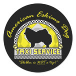 American Eskimo Dog Taxi Service stickers
