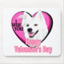 American Eskimo Dog Valentines Mouse Pads