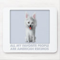 American Eskimo Favourite mousepads