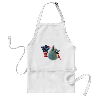 American Eskimo Flag Apron by GreyWolfCreation
