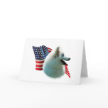 American Eskimo Flag Greeting Cards