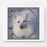 American eskimo Frame 1 Mouse Mats