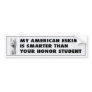 American Eskimo Honor Student Bumper Sticker