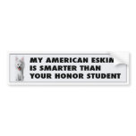 American Eskimo Honour Student bumper stickers