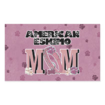 American Eskimo MOM Rectangular Sticker