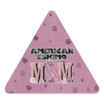 American Eskimo MOM Triangle Sticker