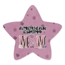 American Eskimo MOM Star Stickers