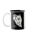 American Eskimo Mug (black/white)