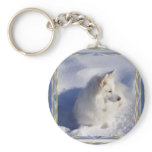 American Eskimo Ornament Frame keychains