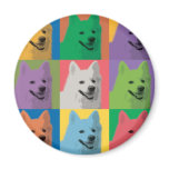 American Eskimo Pop-Art Refrigerator Magnet