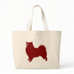 American Eskimo (Red) Canvas Bags