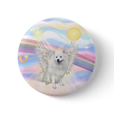 American Eskimo Spitz Pinback Buttons by dogartgifts