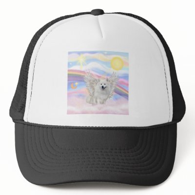 American Eskimo Spitz Hat by dogartgifts